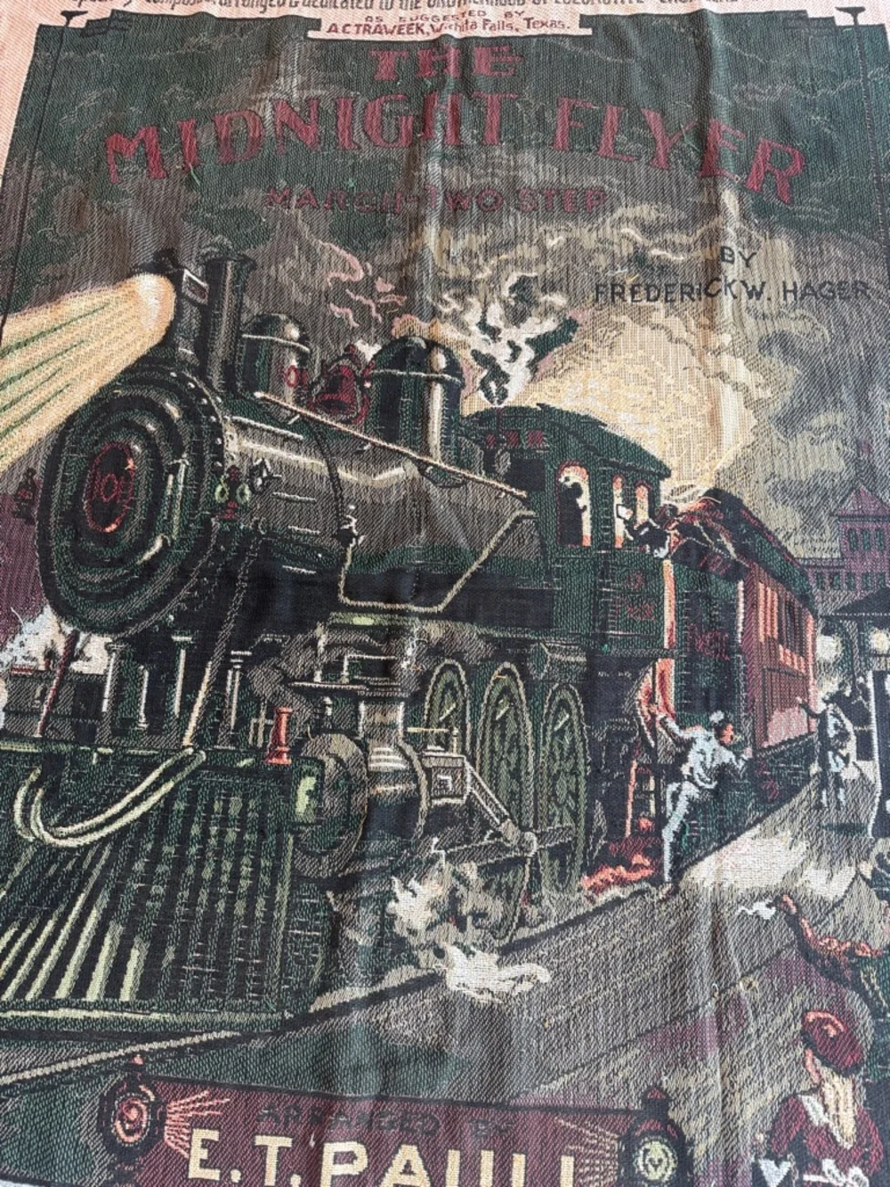 Smithsonian Institution NWT Midnight Flyer tapestry 4’ x 5.5’